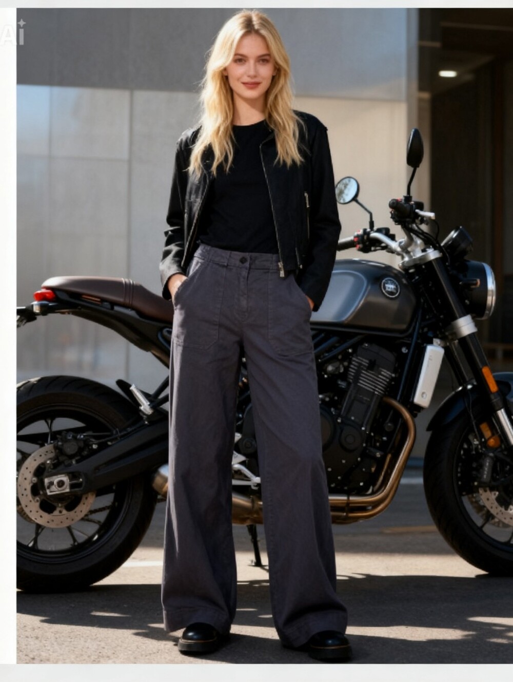 EUC Bridge & Burn 26 Wide leg Gladstone Pants High Rise Twill